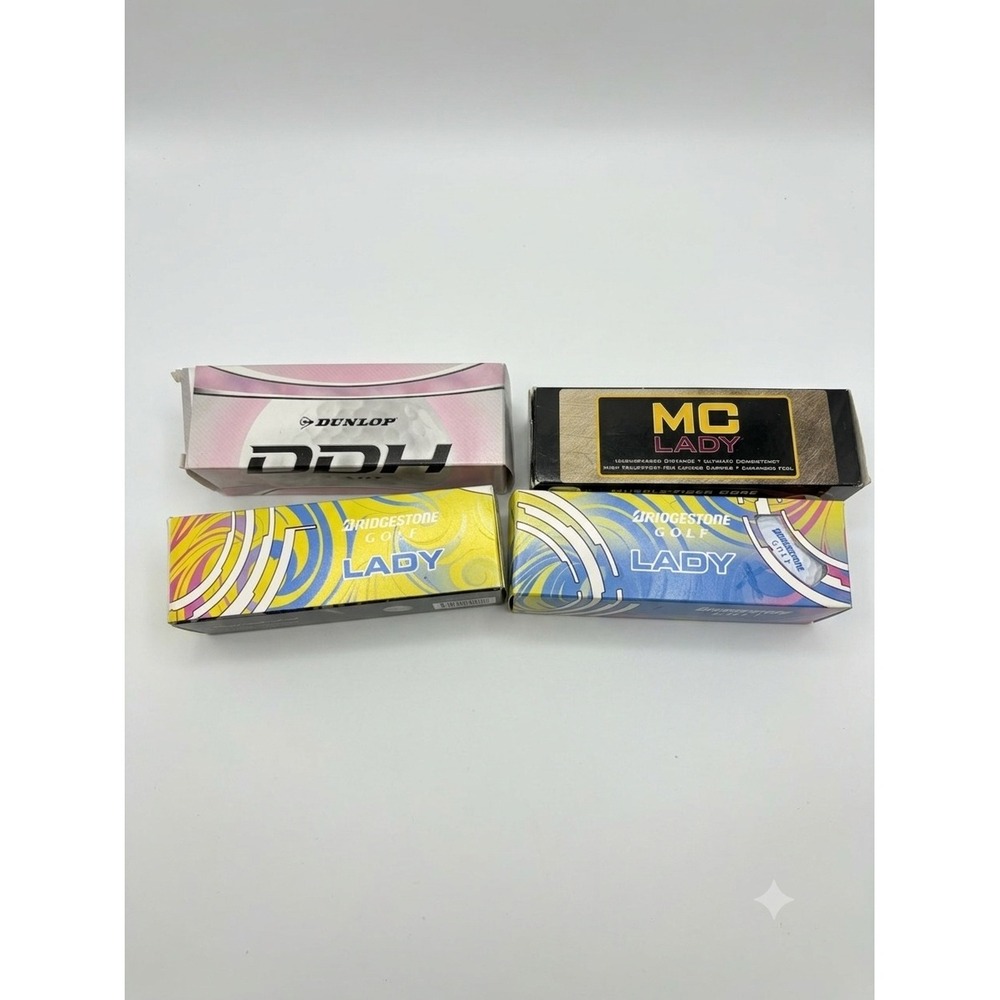 Bridgestone Dunlop MC Lady Golf Balls 4 Sleeves 12 Balls Total New Mixed Lot